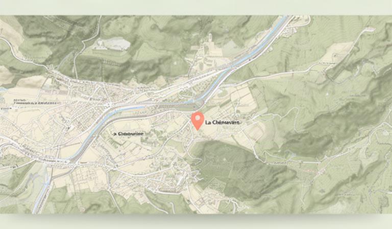 Kartenansicht der La Chenevière in der Umgebung von Fribourg mit markiertem Standort